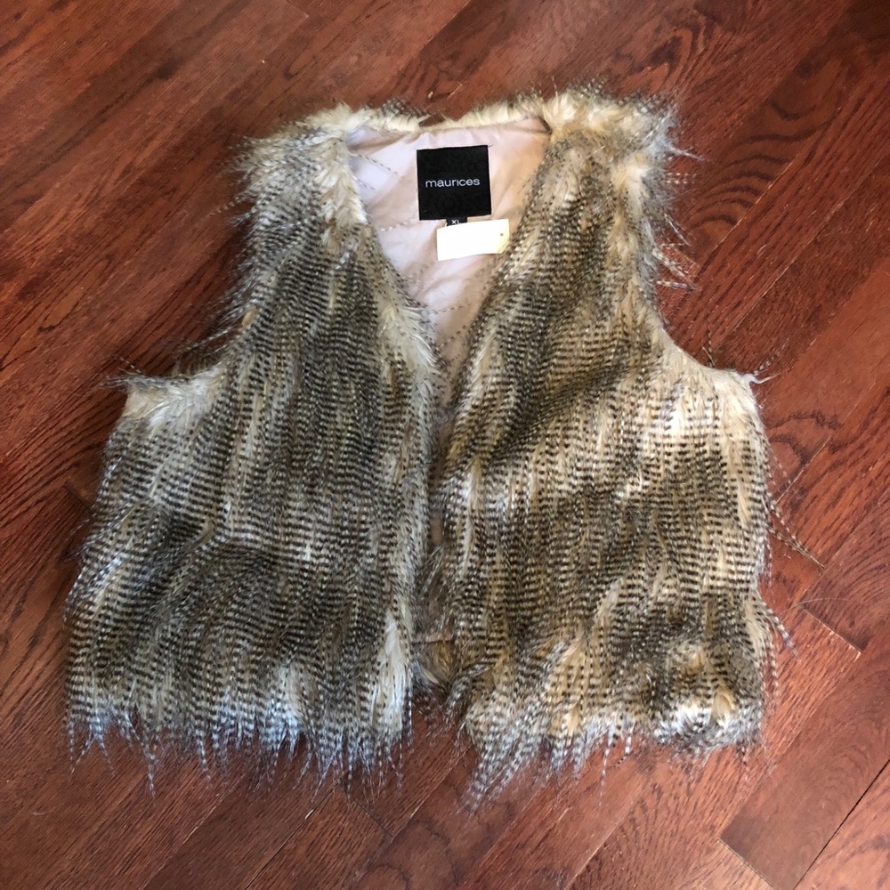 Faux fur vest